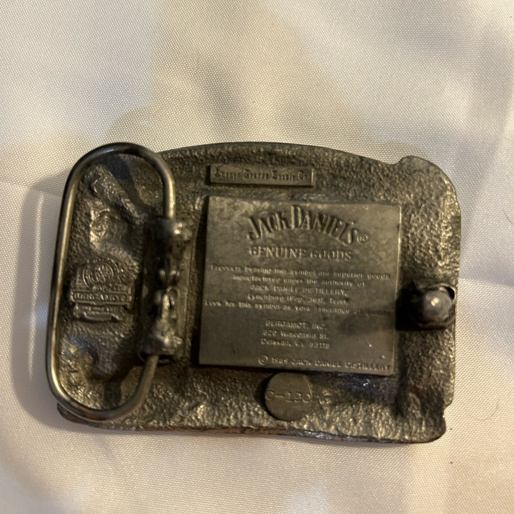 Jack Daniels Silver Heritage Belt Buckle - Picture 4 of 4